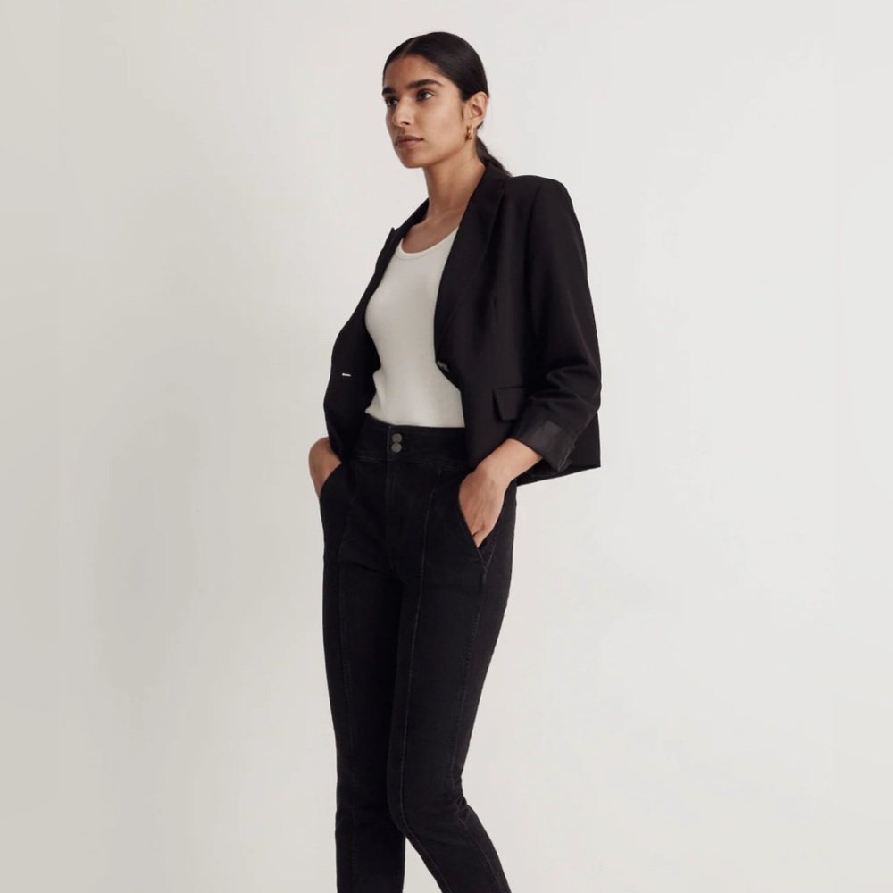 Madewell Women’s Perfect Vintage Jean True Black Wash Tuxedo Edition 23” Size 27